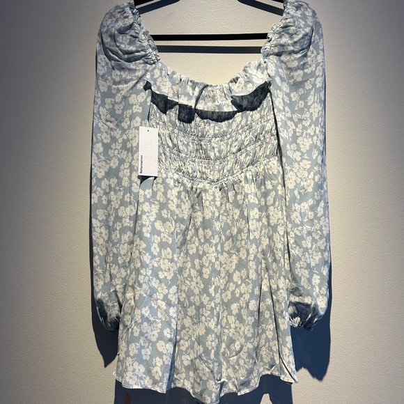 Reformation - Morris Dress, Size 0, Light Blue - Picture 6 of 6